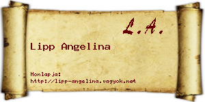 Lipp Angelina névjegykártya